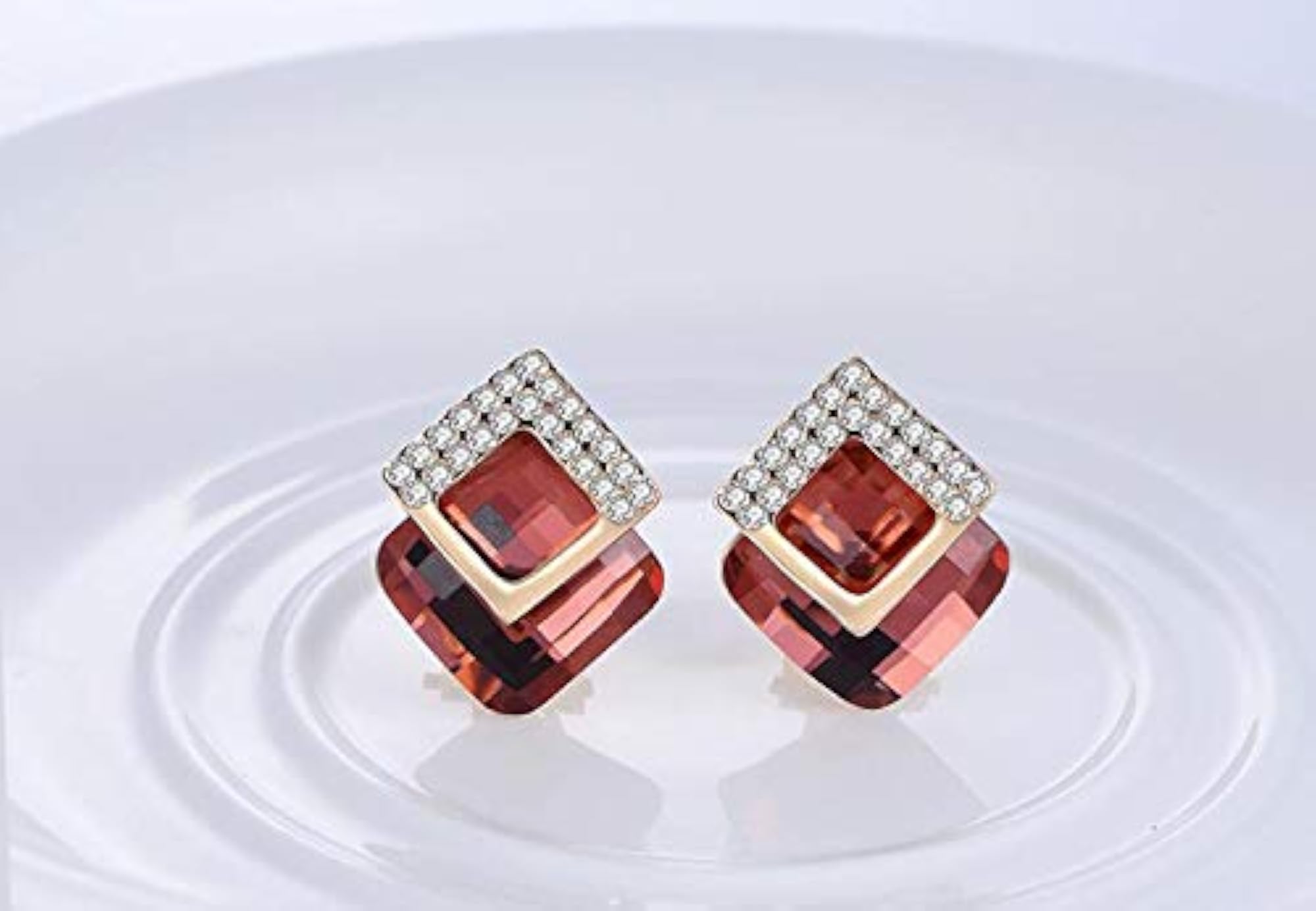 Crystal Stud Earrings for Women